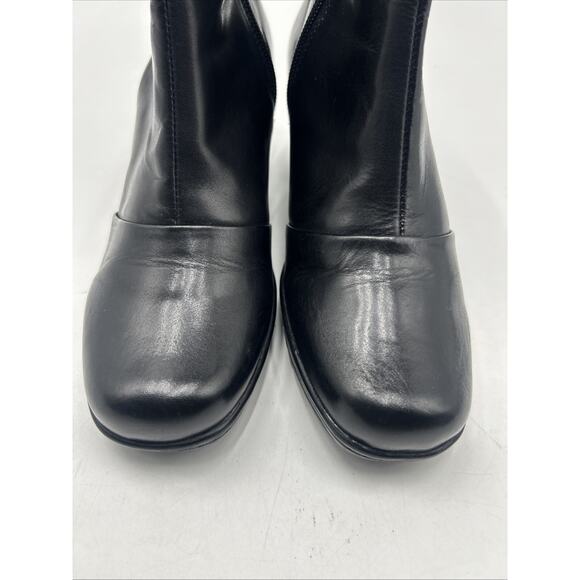Clarks Bandables Black Leather Boots Bootie Women’s Size 7.5M - Picture 4 of 10